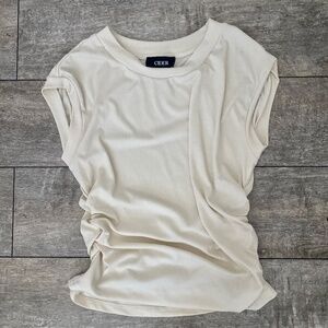CIDER Business Casual Cream Blouse Size 0XL